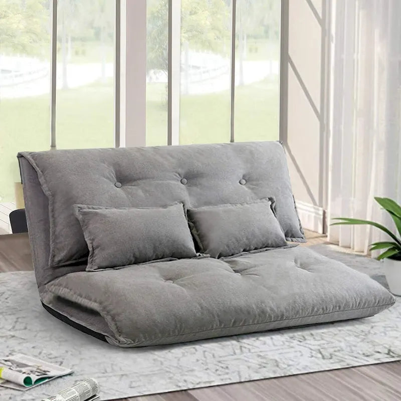 Fauteuil-lit réglable, ergonomique et recouvert de tissu