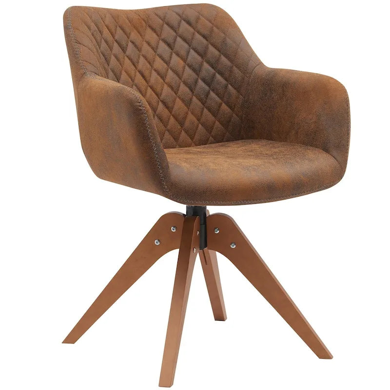 Fauteuil pivotant de bureau en suédine