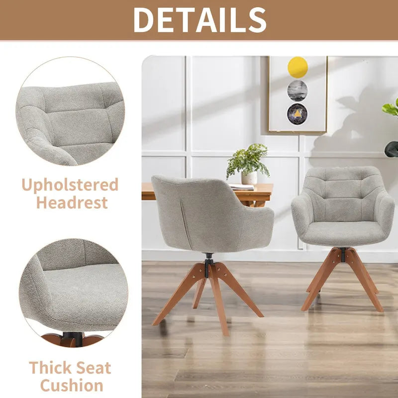 Fauteuil pivotant de bureau en suédine