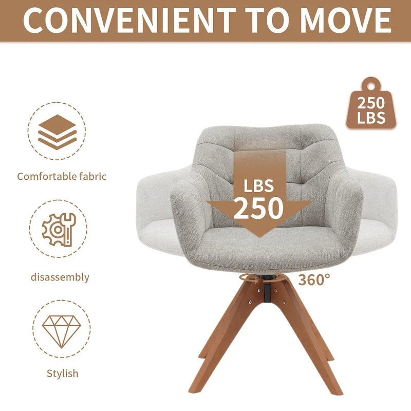 Fauteuil pivotant de bureau en suédine