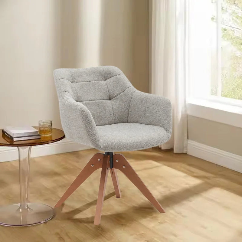 Fauteuil pivotant de bureau en suédine