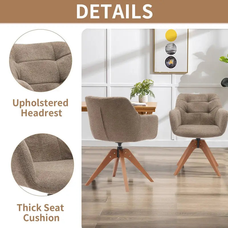 Fauteuil pivotant de bureau en suédine