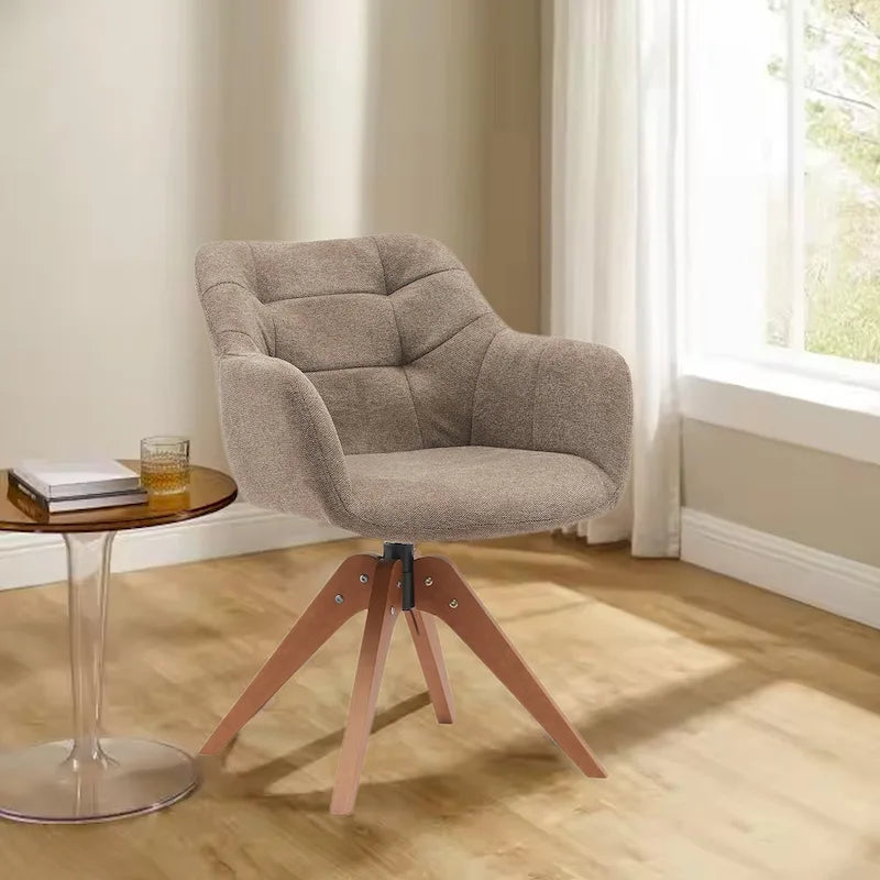 Fauteuil pivotant de bureau en suédine