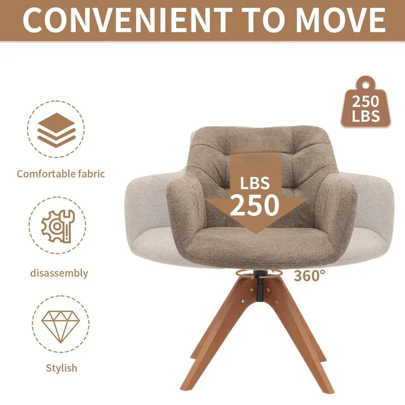 Fauteuil pivotant de bureau en suédine