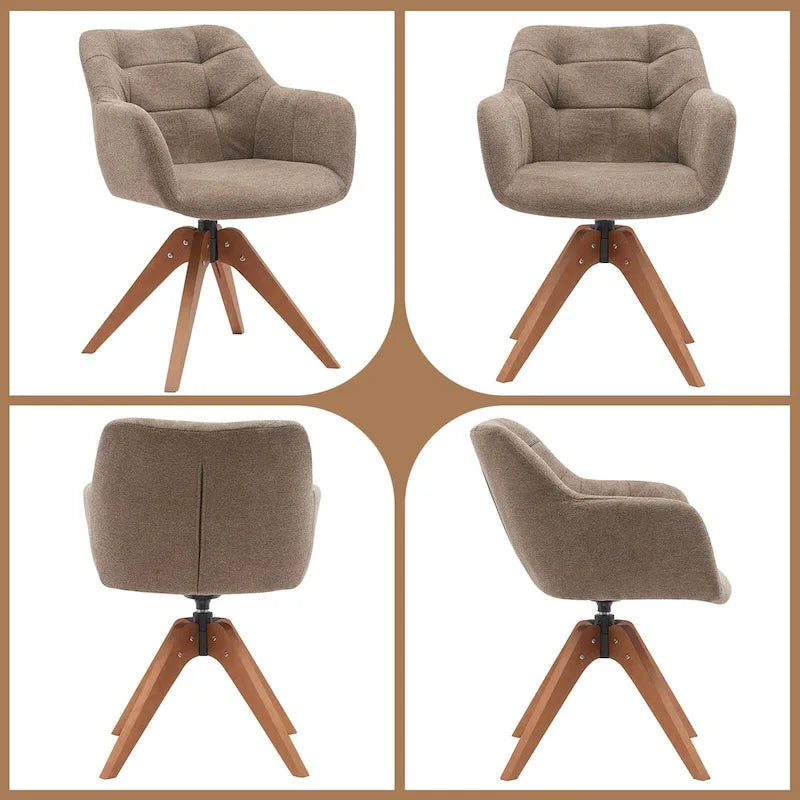 Fauteuil pivotant de bureau en suédine