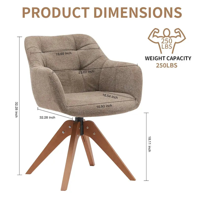 Fauteuil pivotant de bureau en suédine