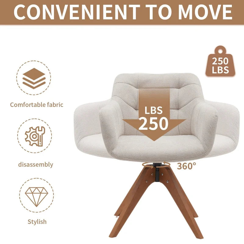 Fauteuil pivotant de bureau en suédine