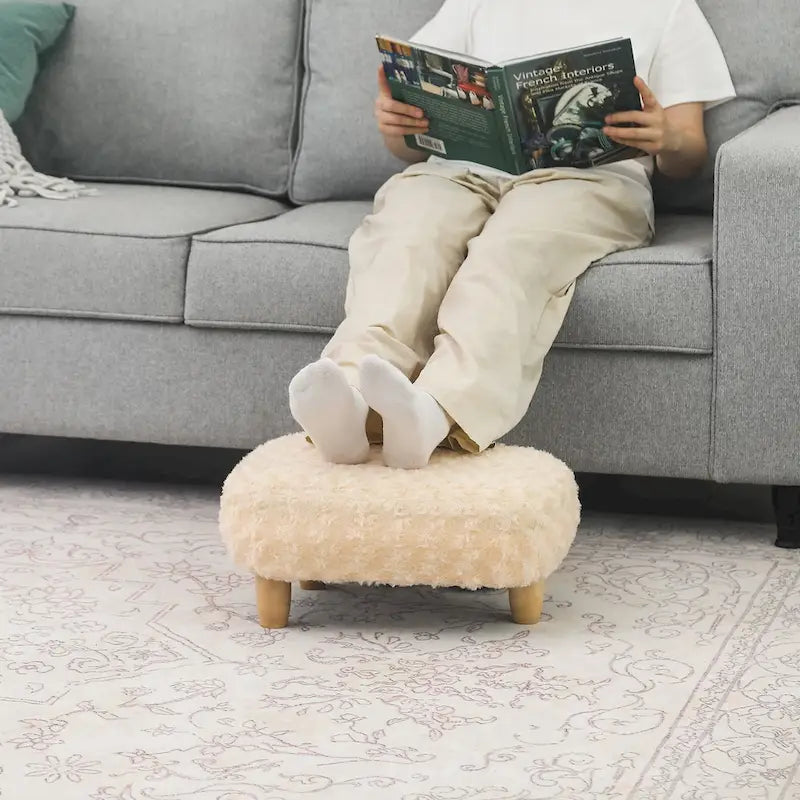 Repose-pieds en U, pouf