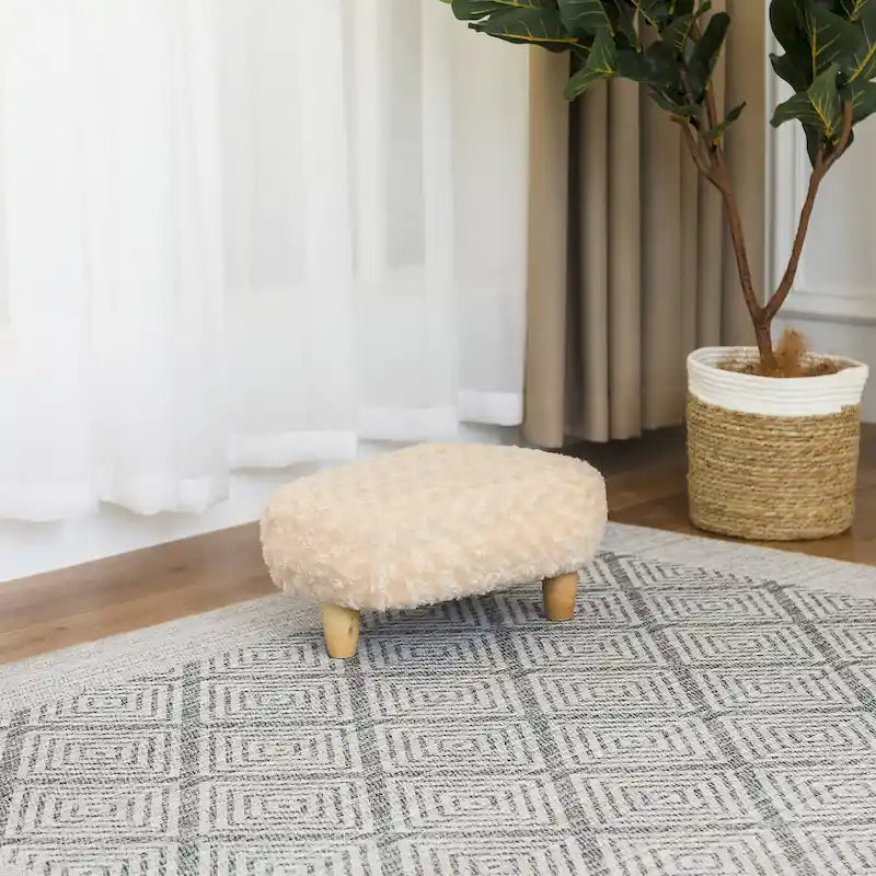 Repose-pieds en U, pouf