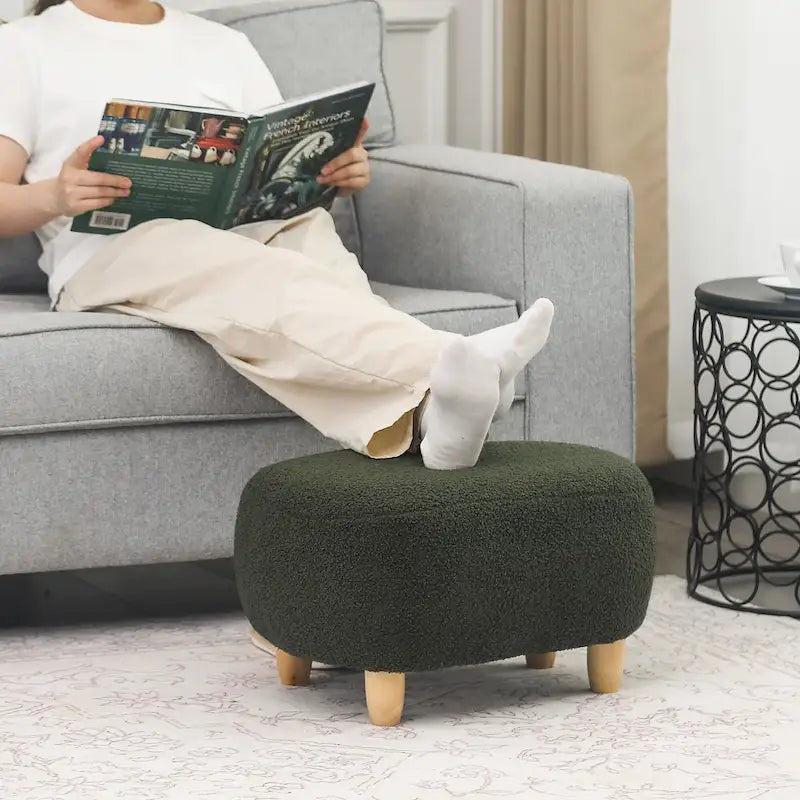 Repose-pieds en U, pouf
