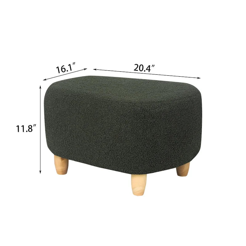 Repose-pieds en U, pouf