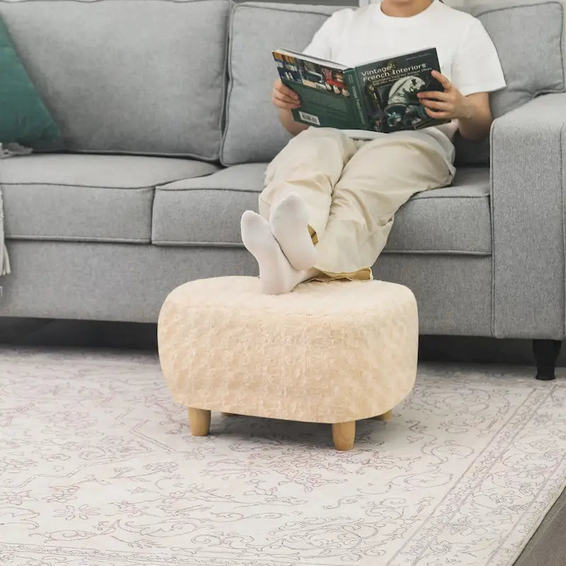 Repose-pieds en U, pouf