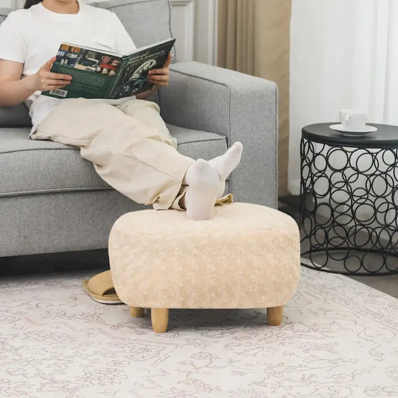 Repose-pieds en U, pouf