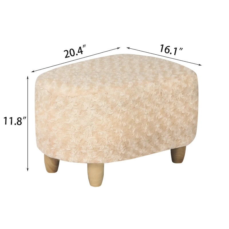 Repose-pieds en U, pouf