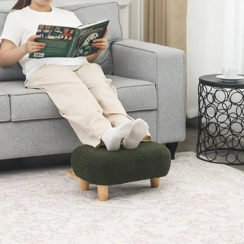 Repose-pieds en U, pouf