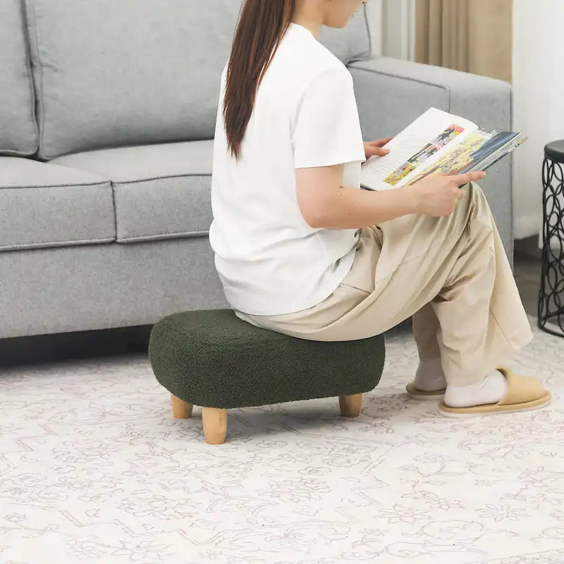 Repose-pieds en U, pouf