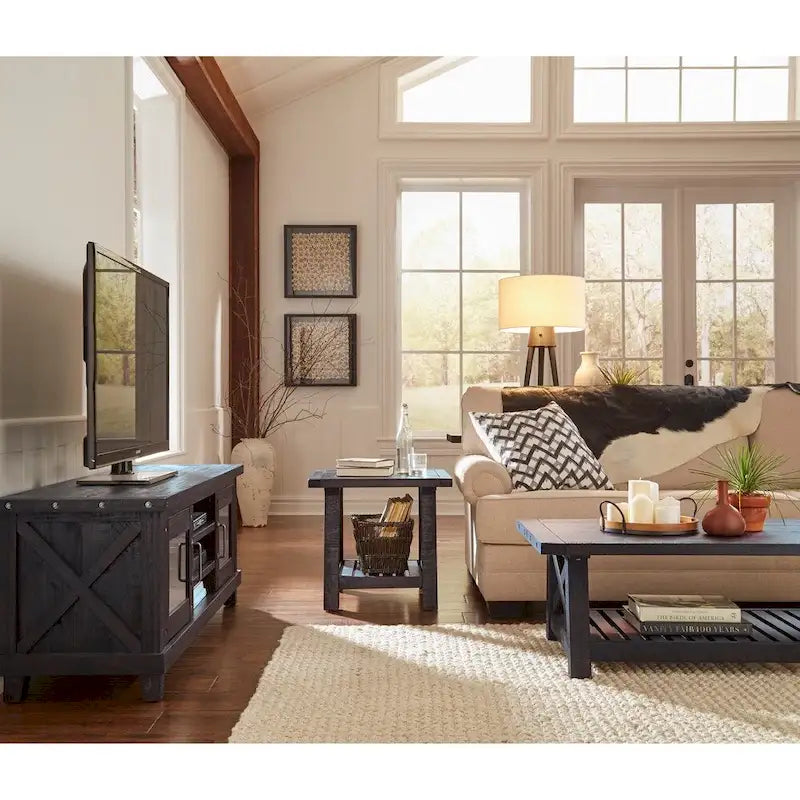 Meuble TV avec centre de divertissement de style ouvert