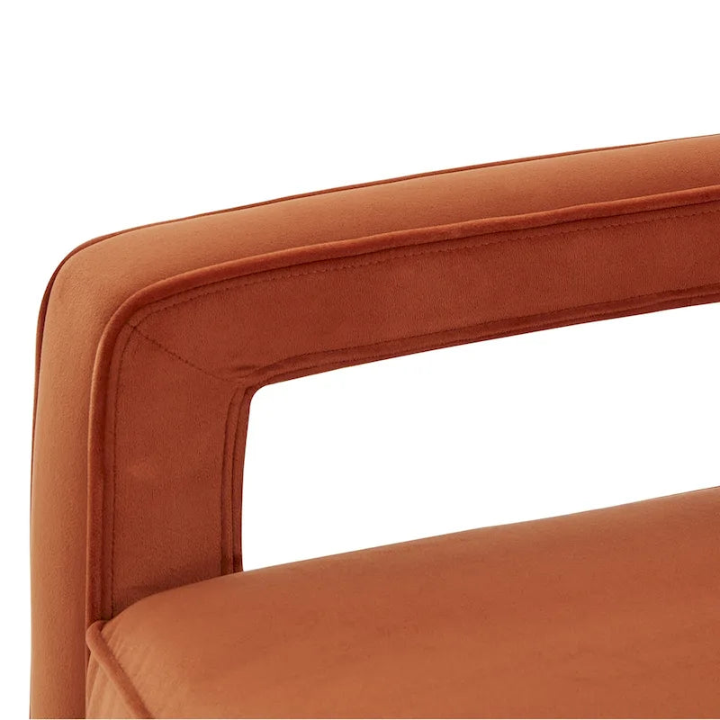 Fauteuil d'appoint en velours