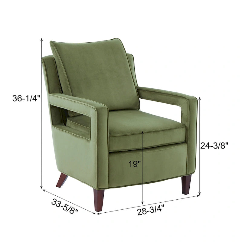Fauteuil d'appoint en velours