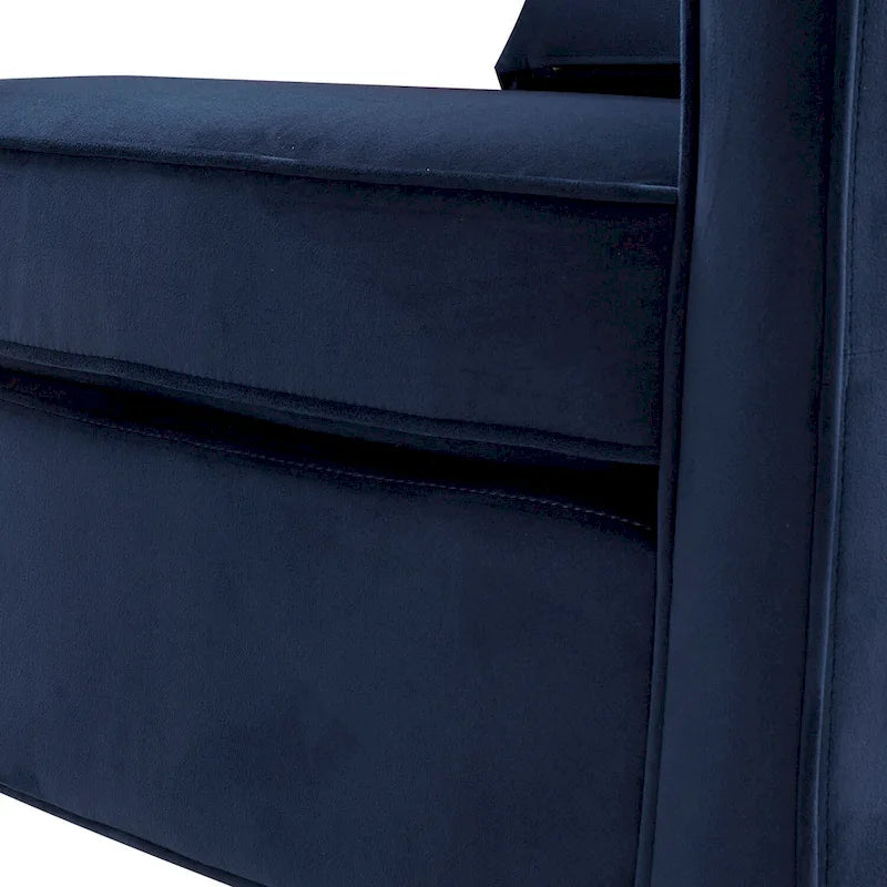 Fauteuil d'appoint en velours