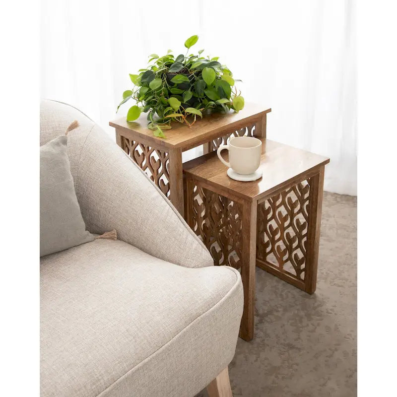 Tables basses gigognes en bois