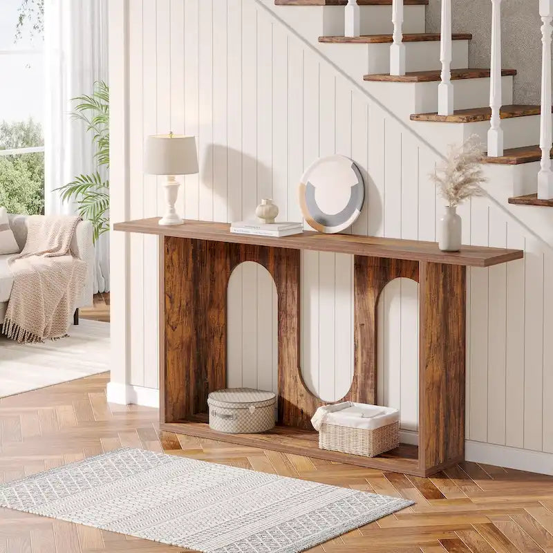 Console de ferme, Console d'entrée extra longue avec rangement
