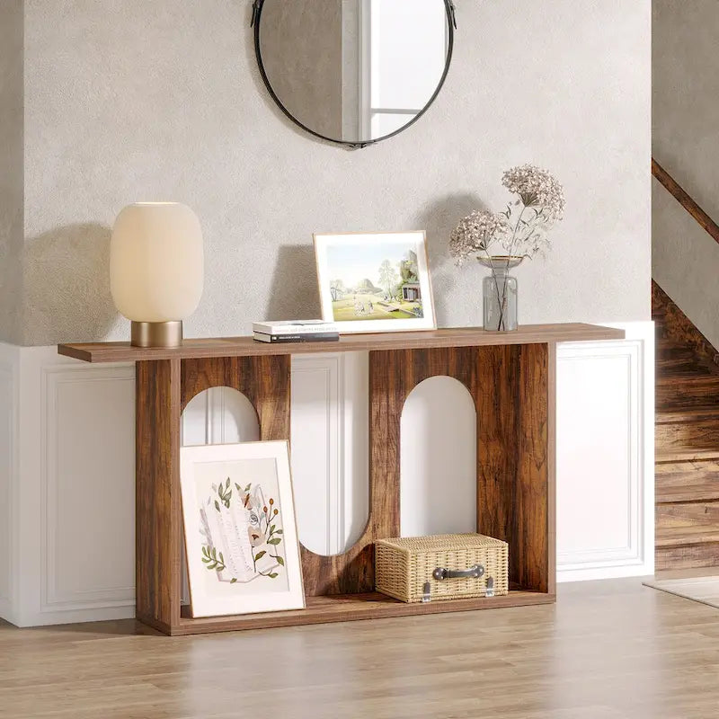 Console de ferme, Console d'entrée extra longue avec rangement