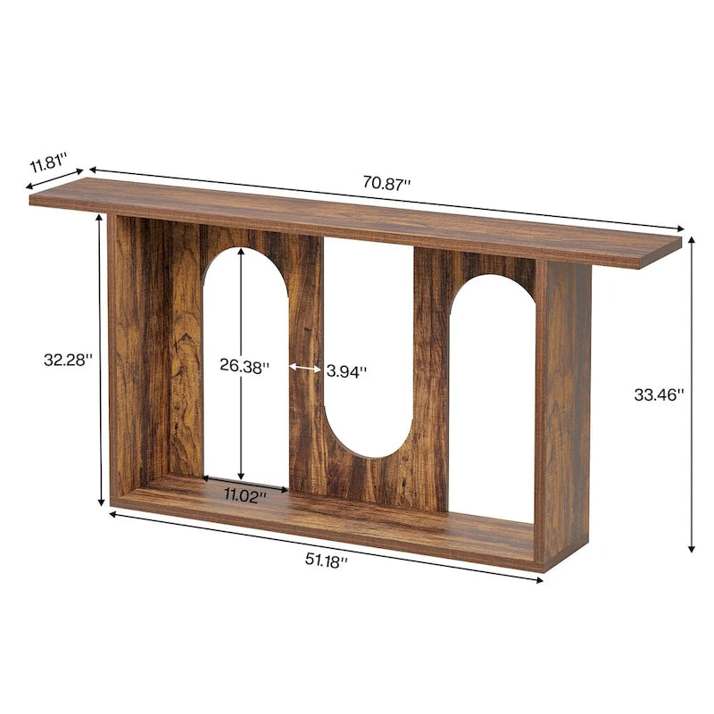 Console de ferme, Console d'entrée extra longue avec rangement