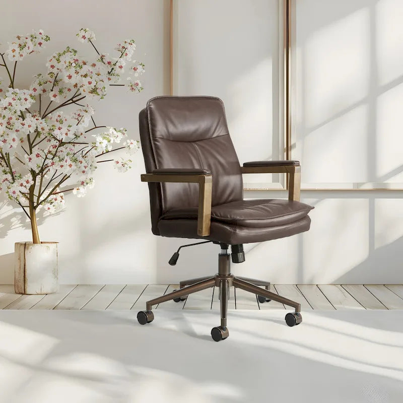 Chaise de bureau en similicuir
