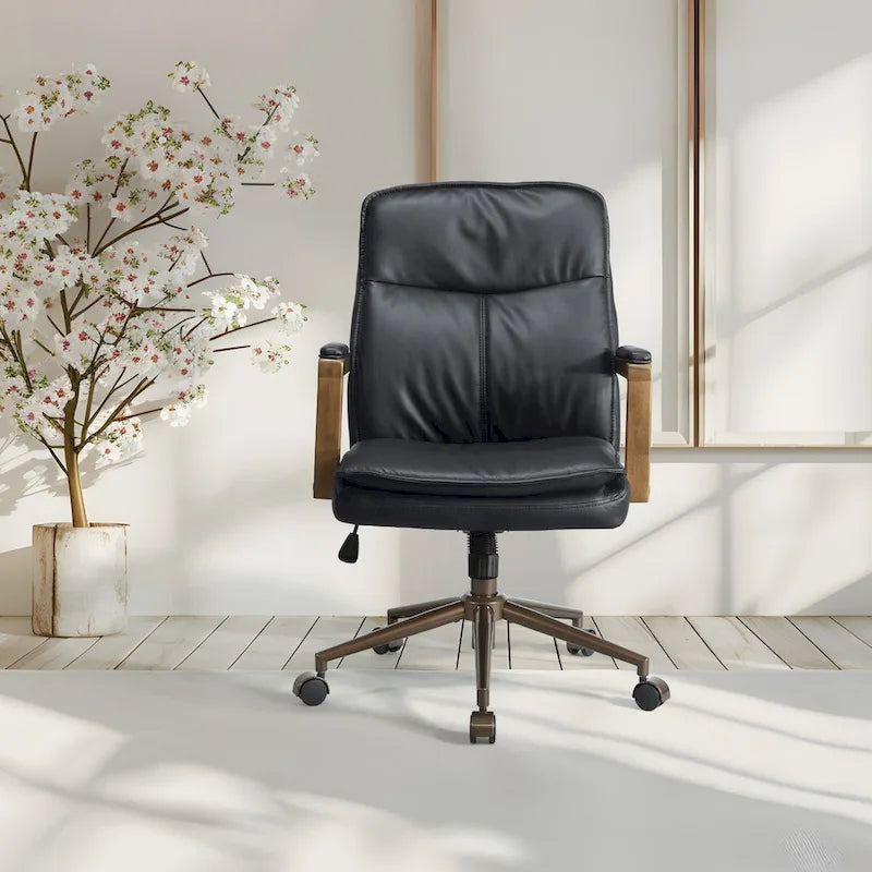 Chaise de bureau en similicuir