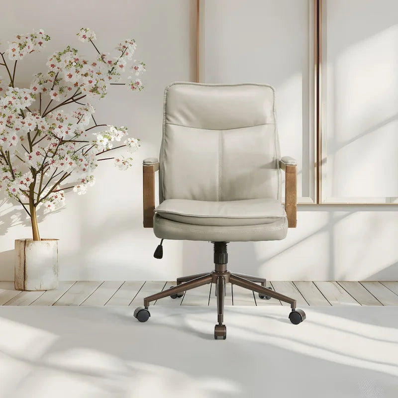 Chaise de bureau en similicuir