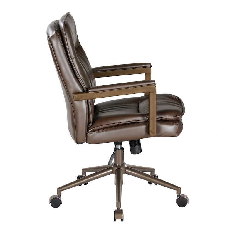 Chaise de bureau en similicuir