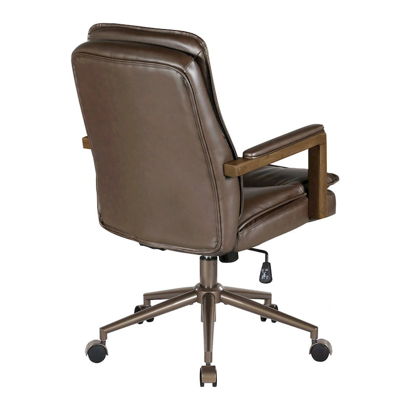 Chaise de bureau en similicuir