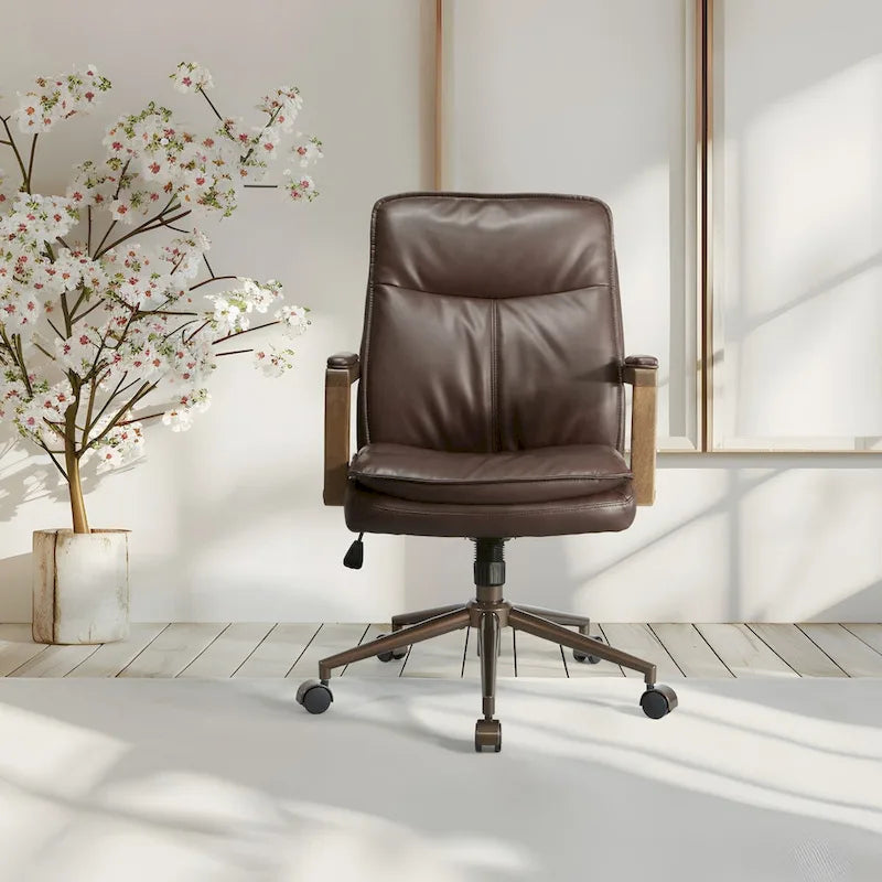 Chaise de bureau en similicuir