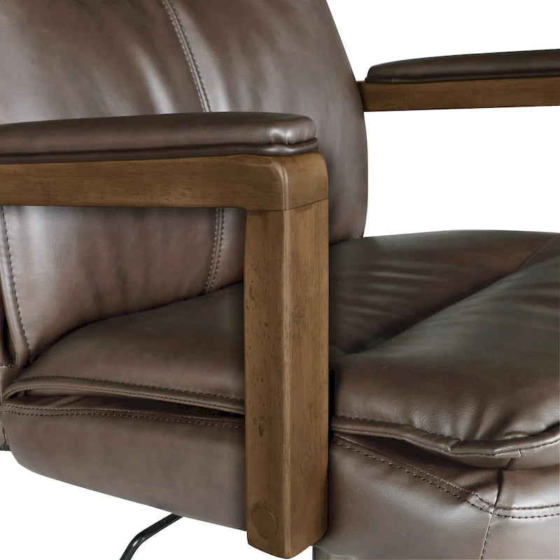 Chaise de bureau en similicuir